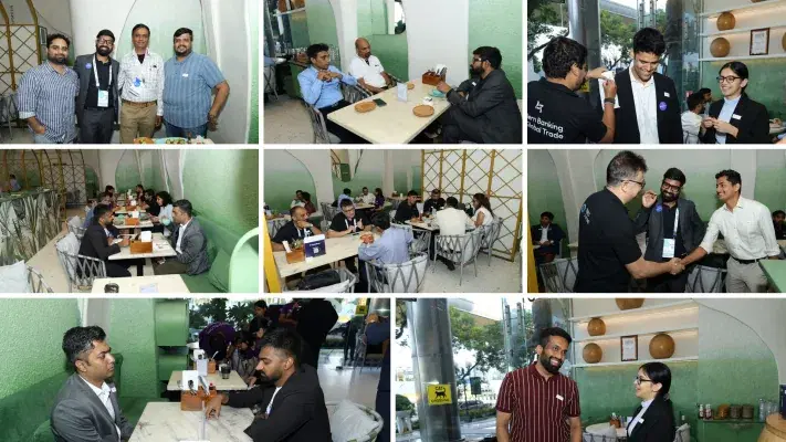 BFSI leaders at the Espresso & Agents breakfast, The Earth Cafe, BKC