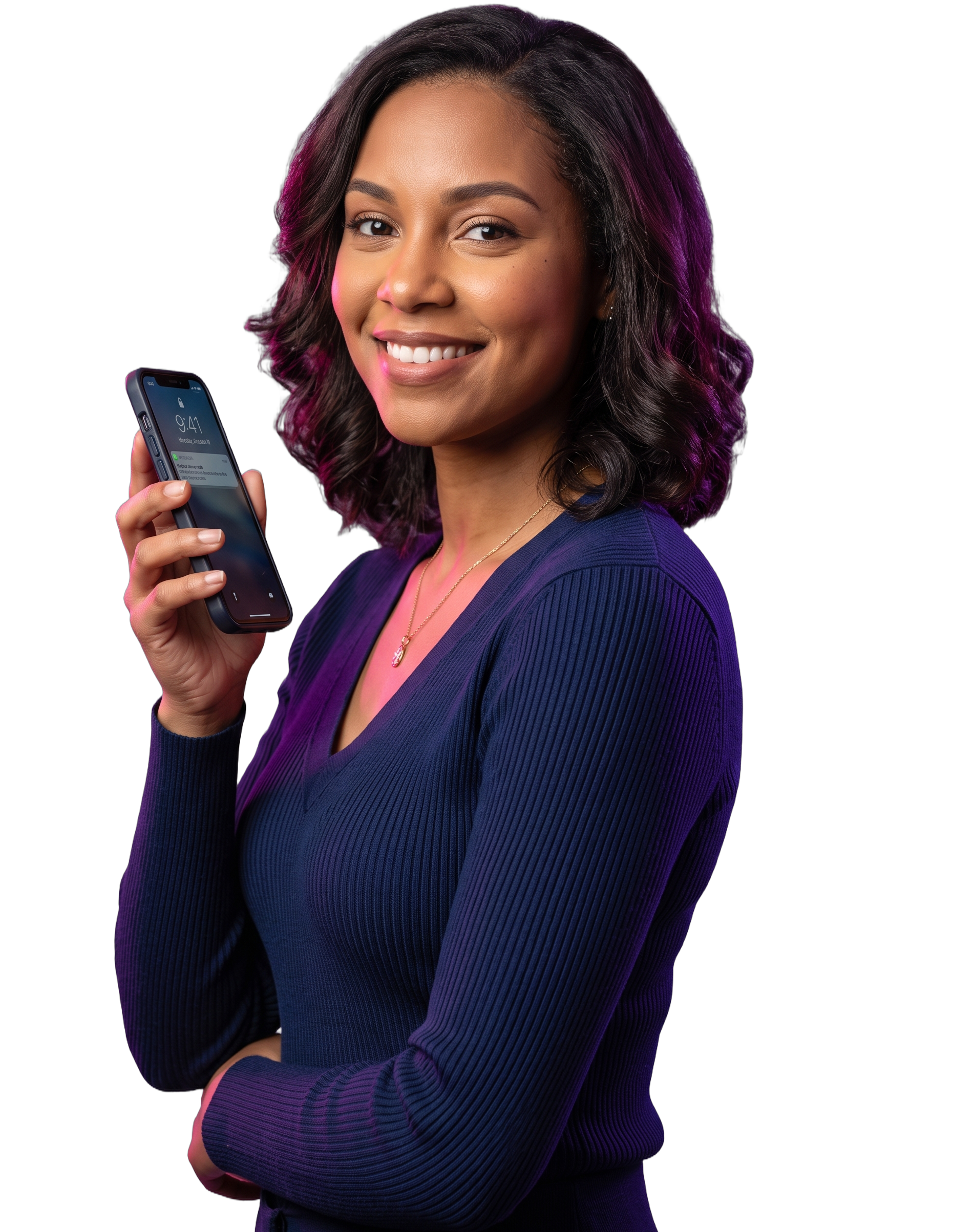 A customer reaching RevRag AI's agent from their phone, the same agent that follows them across every channel