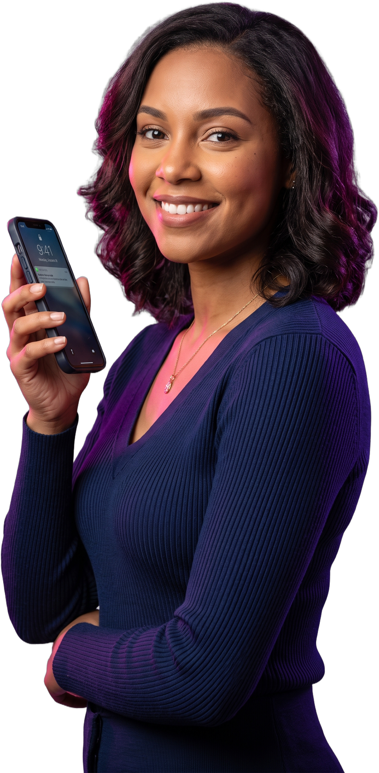 A customer reaching RevRag AI's agent from their phone, the same agent that follows them across every channel